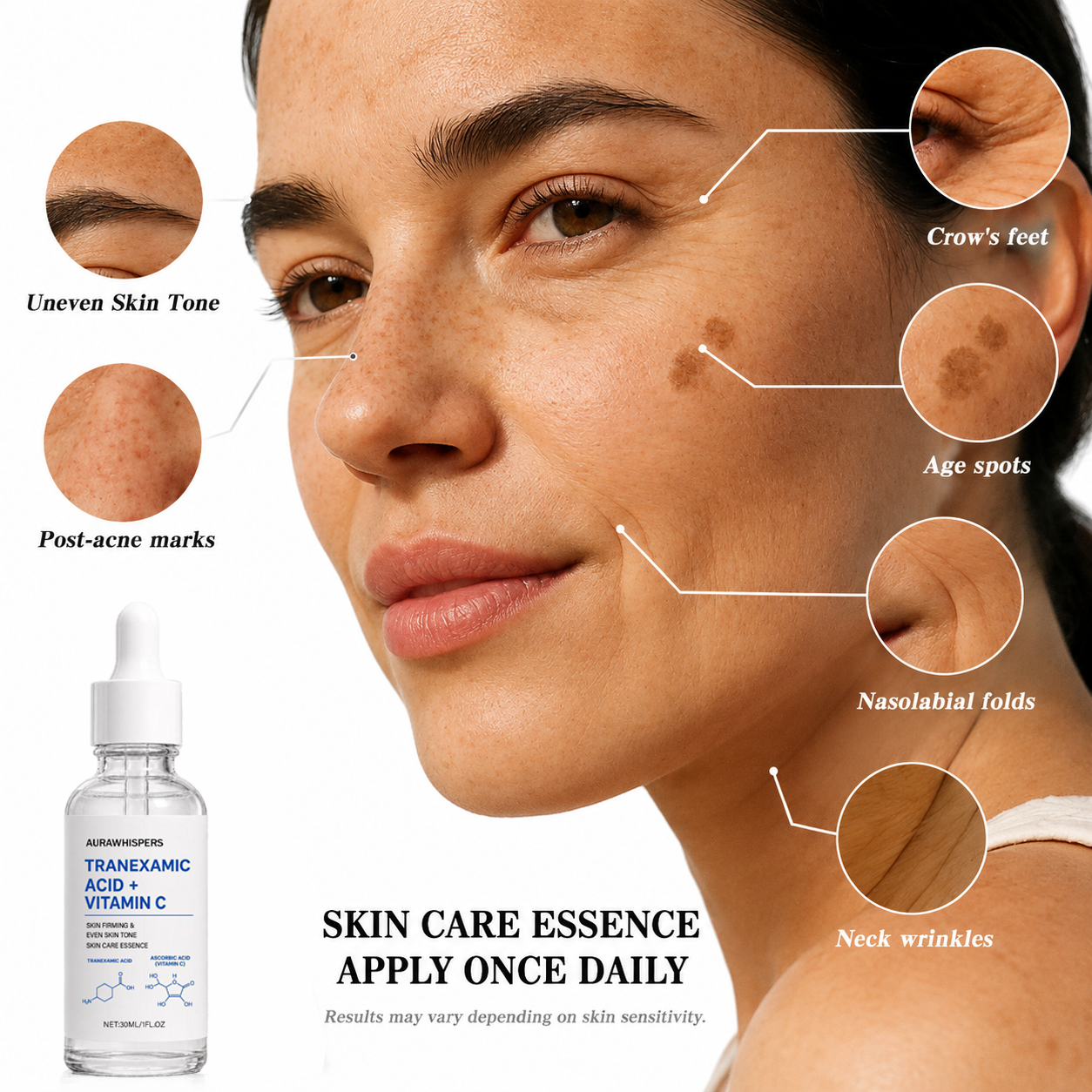 Aurawhispers✨ Last Day Buy 1 Get 1 Free💧 Brightening Serum-Helps improve dull skin texture and leaves appearance brighter.