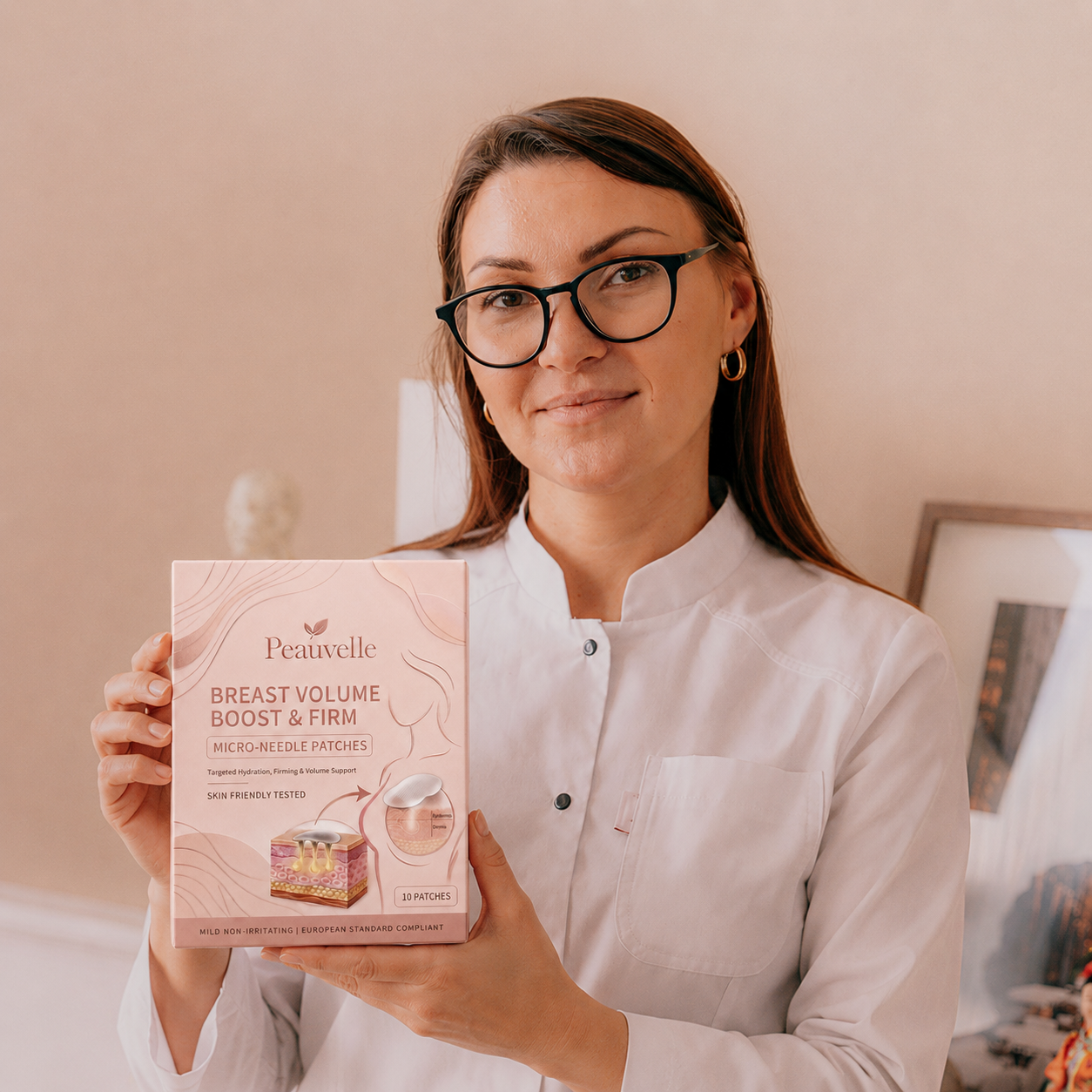 Last Day Buy 1 Get 1 Free ✨ Peauvelle✨ Breast Firming and Volume Patch – with innovative nano-microneedle technology