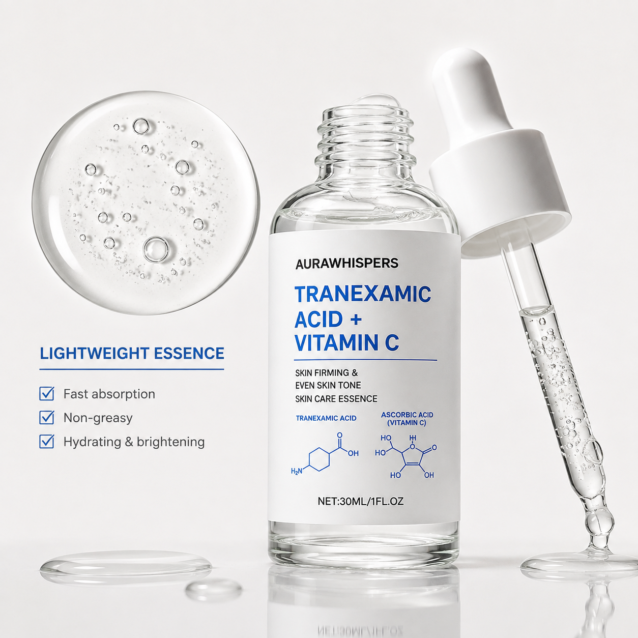 Aurawhispers✨ Last Day Buy 1 Get 1 Free💧 Brightening Serum-Helps improve dull skin texture and leaves appearance brighter.