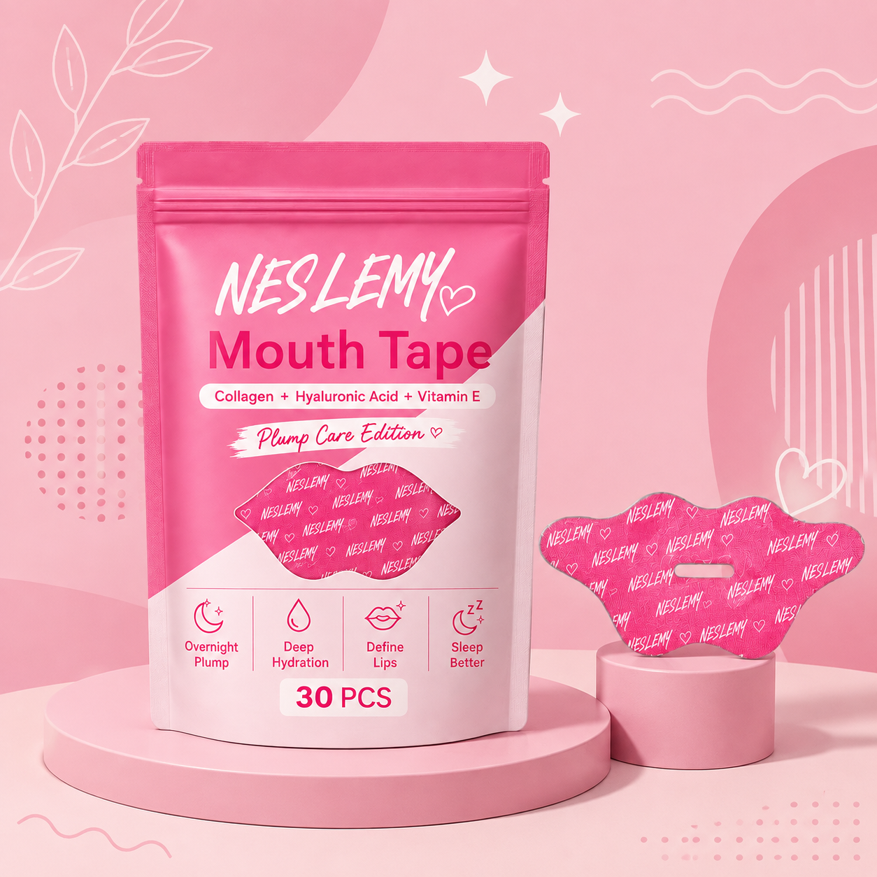 NESLEMY ✨ Last Day Buy 1 Get 1 Free 👄Hydrating Collagen Mouth Tape
