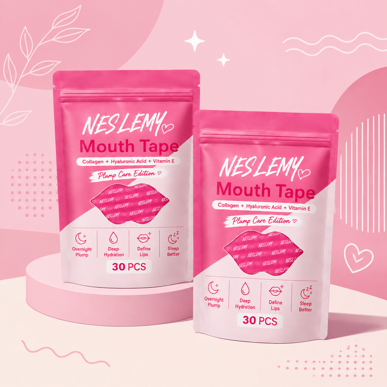 NESLEMY ✨ Last Day Buy 1 Get 1 Free 👄Hydrating Collagen Mouth Tape