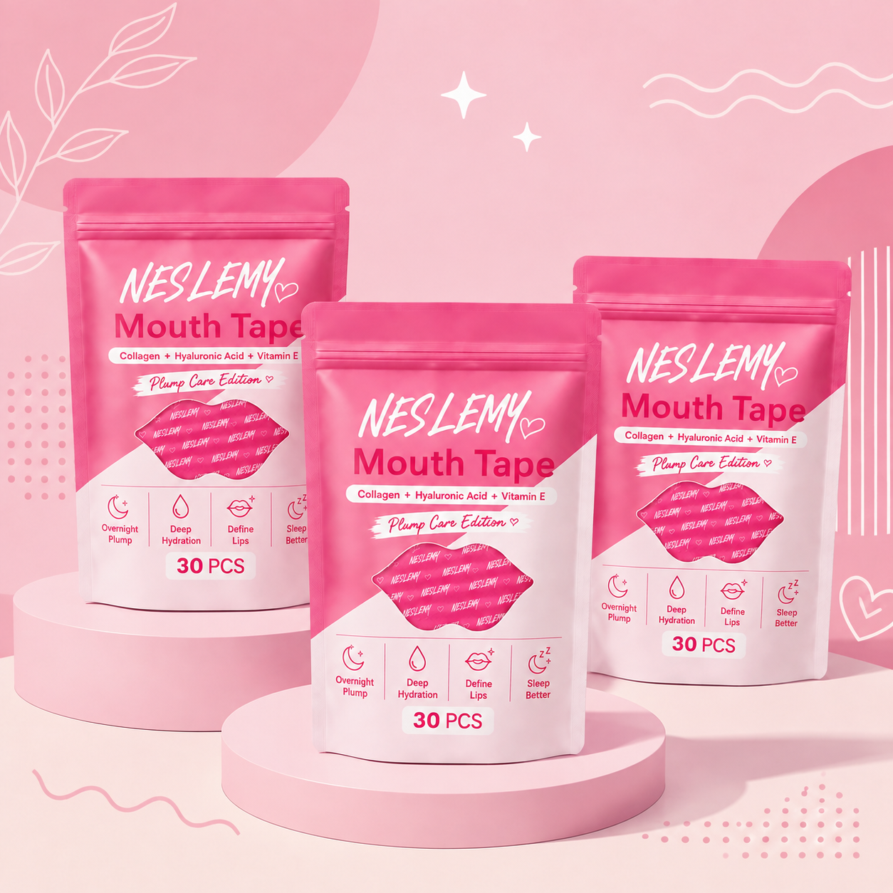 NESLEMY ✨ Last Day Buy 1 Get 1 Free 👄Hydrating Collagen Mouth Tape